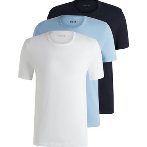 Set van drie ondershirts van katoenen jersey met logo