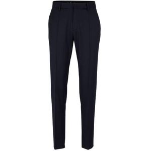 Slim-fit broek van scheerwollen serge