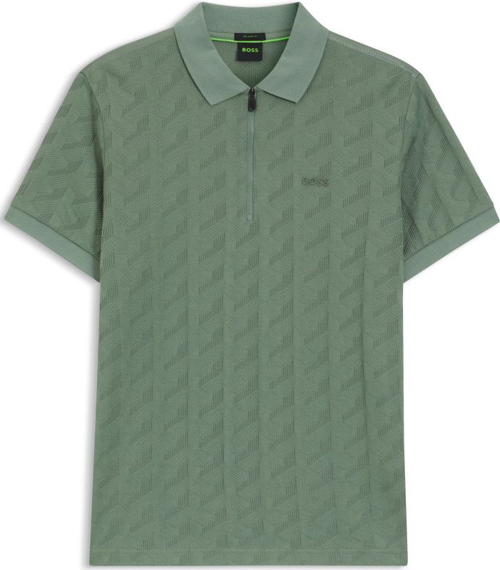 BOSS - Poloshirt - Gemerceriseerd Katoen - Jacquardpatroon