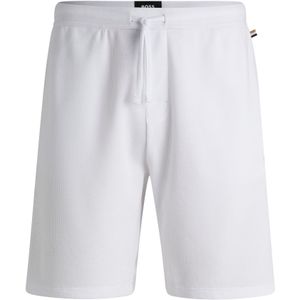 Pyjamashort van een katoenmix met logostiksel