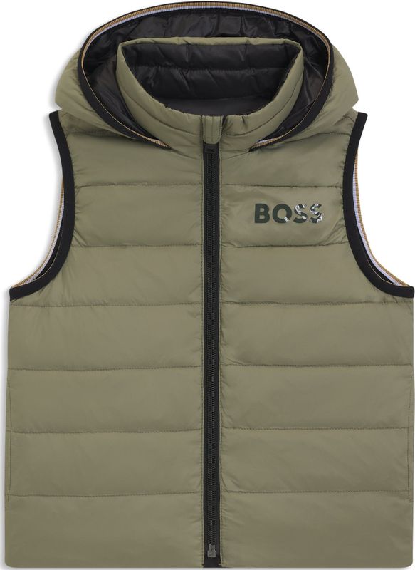 Boss - J52395 - Donsjack - Omkeerbaar - Mouwloos - Polyester Capuchon