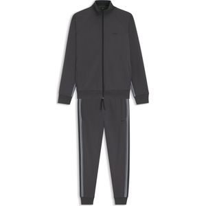 Regular-fit trainingspak set van stretchkatoen met gestreepte details