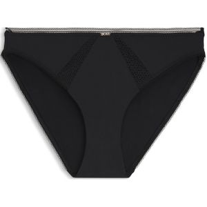 BOSS - Slips - Microvezelstof - Met Kanten Inzetstukken