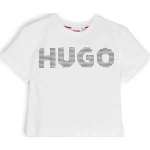 HUGO - T-shirt - Katoen - Kinderen - Met Studs Logo