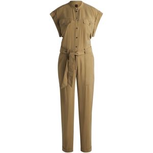 BOSS - Jumpsuit - Licht Canvas - Met Riem