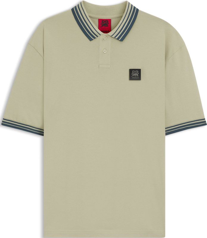 HUGO - Herenpolo - Ademend - Met Patch met Stierlogo