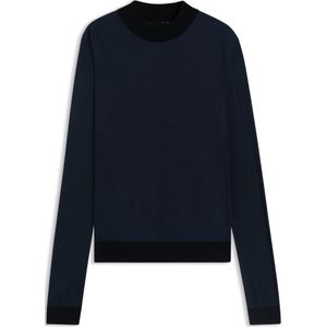 Trui met hoge hals van zijdepiqué