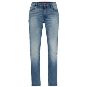 Extra slim-fit jeans van blauw comfortabel stretchdenim