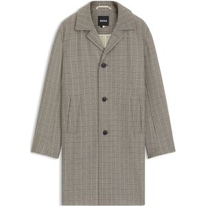 BOSS - C-CLARK-253 - Lange Jas - Geruit - Relaxed Fit