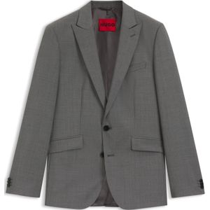 Extra slim-fit colbert van dobby van scheerwol