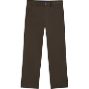 Regular-fit canvas broek van stretchkatoen