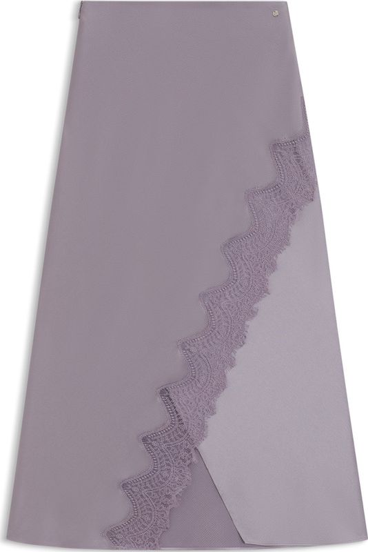 BOSS - Maxirok - Wikkelstijl - Satijn - Met Kantdecoratie