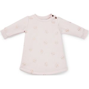 Babyjurkje van een katoenmix met all-over-logoprint
