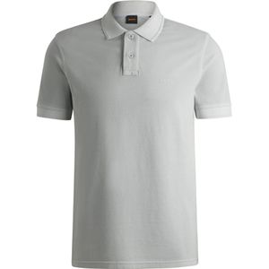 Polo van katoenpiqué met logoprint