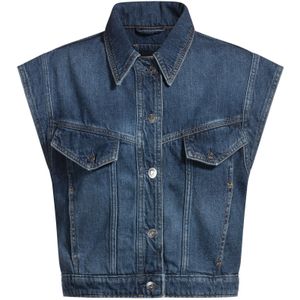 Hugo Boss - Mouwloos Vest - Blauw - Denim