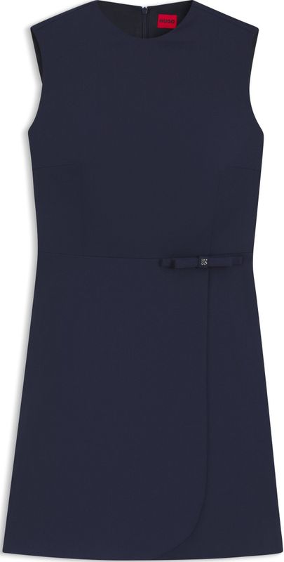 HUGO - A-lijn Jurk - Met Strikdetail - Tweedelig Logo