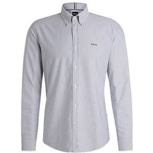 Slim-fit overhemd van gestreepte Oxfordkatoen
