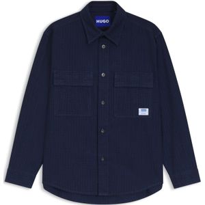 HUGO - Ebargo - Overhemd - Navy - Lange Mouwen