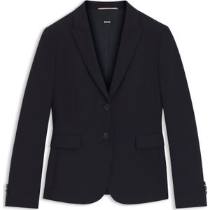 BOSS - Blazers - Marine - Getailleerd Model - Lange Mouw - Knoopsluiting