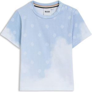 Kinder-T-shirt met Double B-monogrammen en wolkenprint