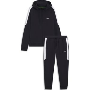 BOSS - Trainingspak - Stretchkatoen - Regular-fit - Met Contrasterende Inzetten