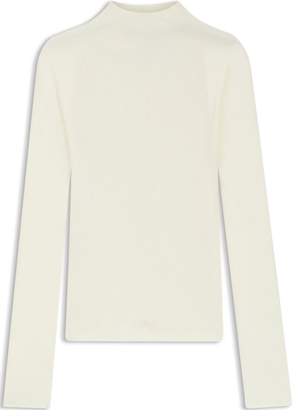 BOSS - Gebreide Trui - Merinowol - Hoge Hals - Verschillende Ribstructuren