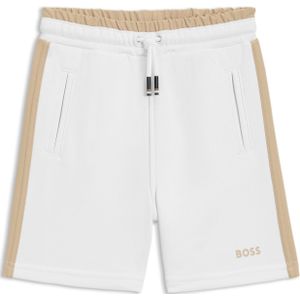 Shorts met logoprint voor kinderen met inzetstukken in de zijnaad
