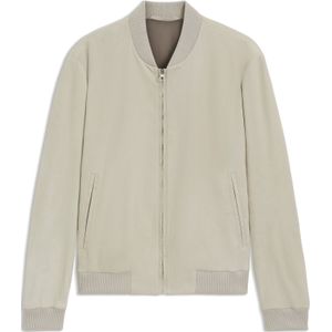 Bomberjack van suède uit de BECKHAM x BOSS-collectie