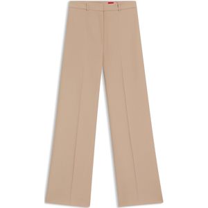 Regular-fit broek met wijde pijpen