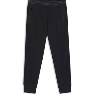 Trainingsbroek van stretchpiqué met ruitprint