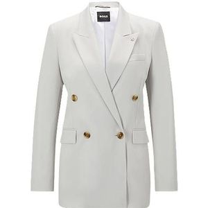 Regular-fit blazer van een zware wolmix