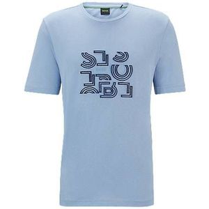 Regular-fit T-shirt van katoenen jersey met typografische print