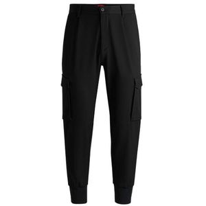 Slim-fit broek van stretchgabardine