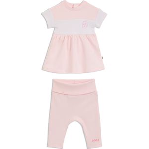 Set met jurkje en legging voor baby’s in een cadeaubox