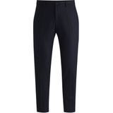 Slim-fit broek van stretchflanel