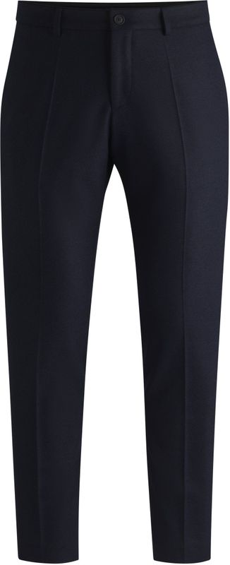 Slim-fit broek van stretchflanel