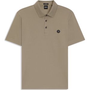 Polo van gemerceriseerde katoen met dubbel monogram