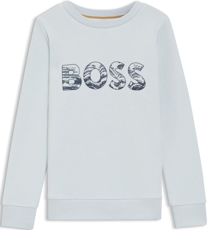 BOSS - Sweatshirt - Marine - Lichtblauw