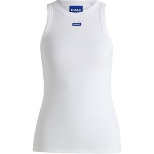 HUGO - Tanktop - Rood - Geribbeld Katoen