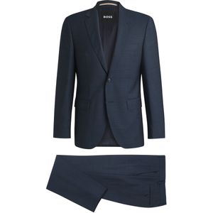 Regular-fit pak van scheerwol met microdessin