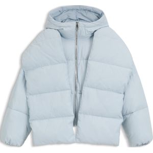 Waterafstotend gewatteerd jack met afneembare mouwen en sjaal