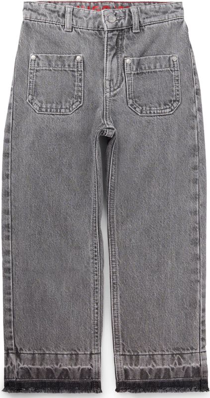 HUGO - Relaxed-fit Kinderjeans - Grijs - Katoenen Denim