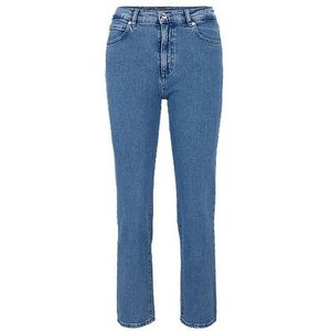 Regular-fit high-rise jeans van stretchdenim