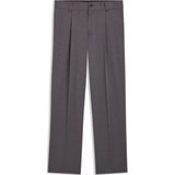 Modern-fit broek van geruit stretchmateriaal