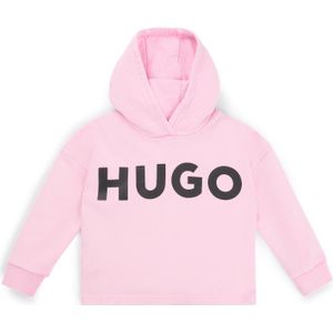 Kinderhoodie van katoenen sweatstof met logoprint