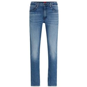 Extra slim-fit jeans van blauw stretchdenim