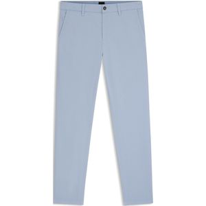 Tapered-fit satijnen chino van stretchkatoen