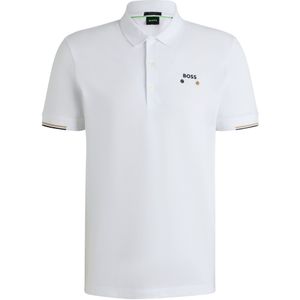 Actieve Paddy-polo van gemerceriseerde katoen met rasterdetails