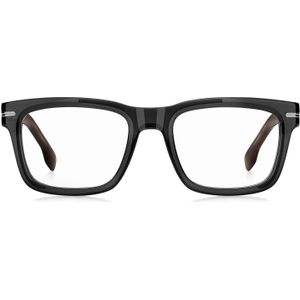 Optisch montuur van grijs acetaat met dessin op de uiteinden