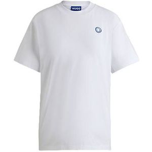 T-shirt van katoenen jersey met logopatch